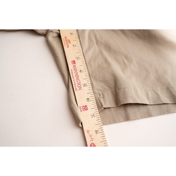 Lands' End womens 6T mid rise khaki shorts tan beige - Picture 6 of 7